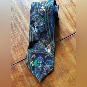 Men's looney tunes | Paisley Blue & Green|
Vintage 90s Tie